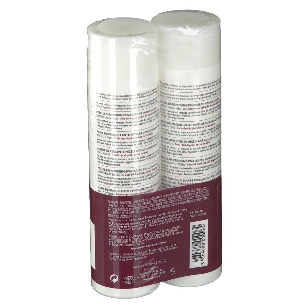 Nuxe Bio Beauté® Eau Démaquillante Micellaire à l'eau d'orange