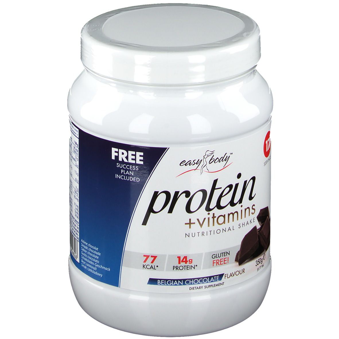 easy body Diet Nutrition Poudre Protéinée Chocolat Belge