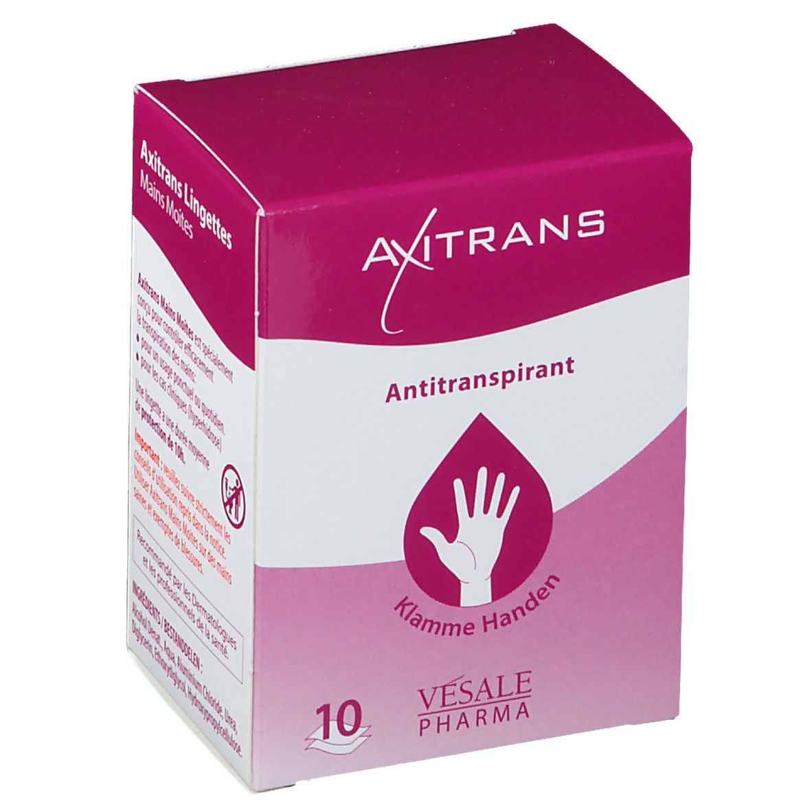 AXITRANS Antitranspirant Mains moites