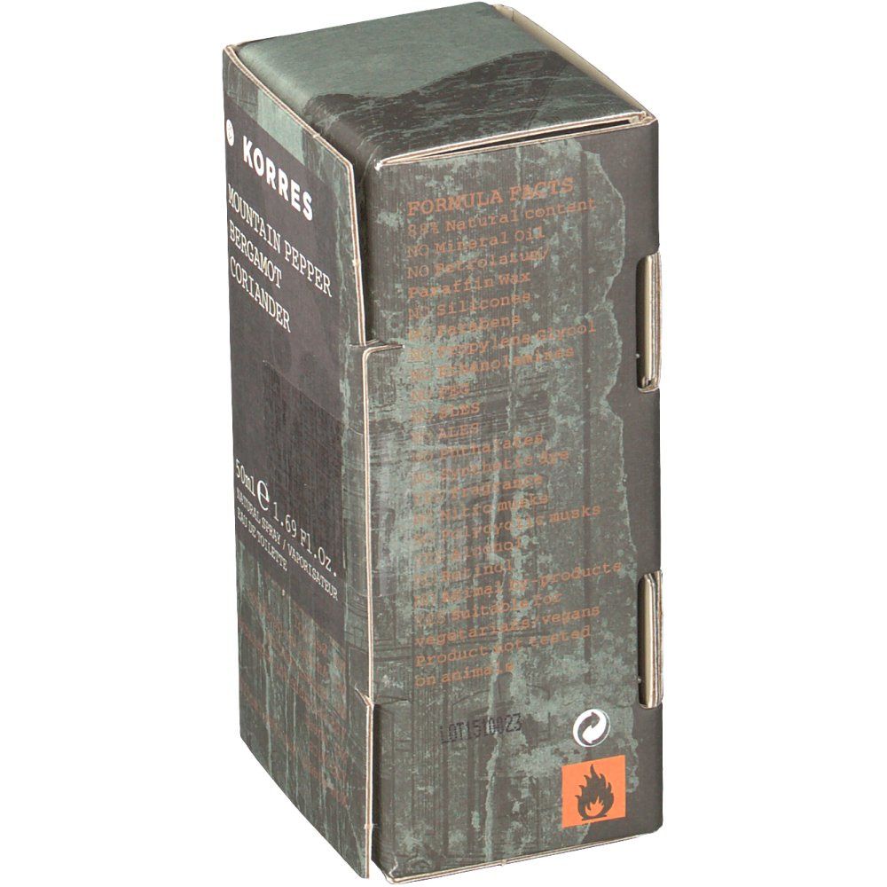 KORRES® Parfum Mountain Pepper Bergamot Coriander