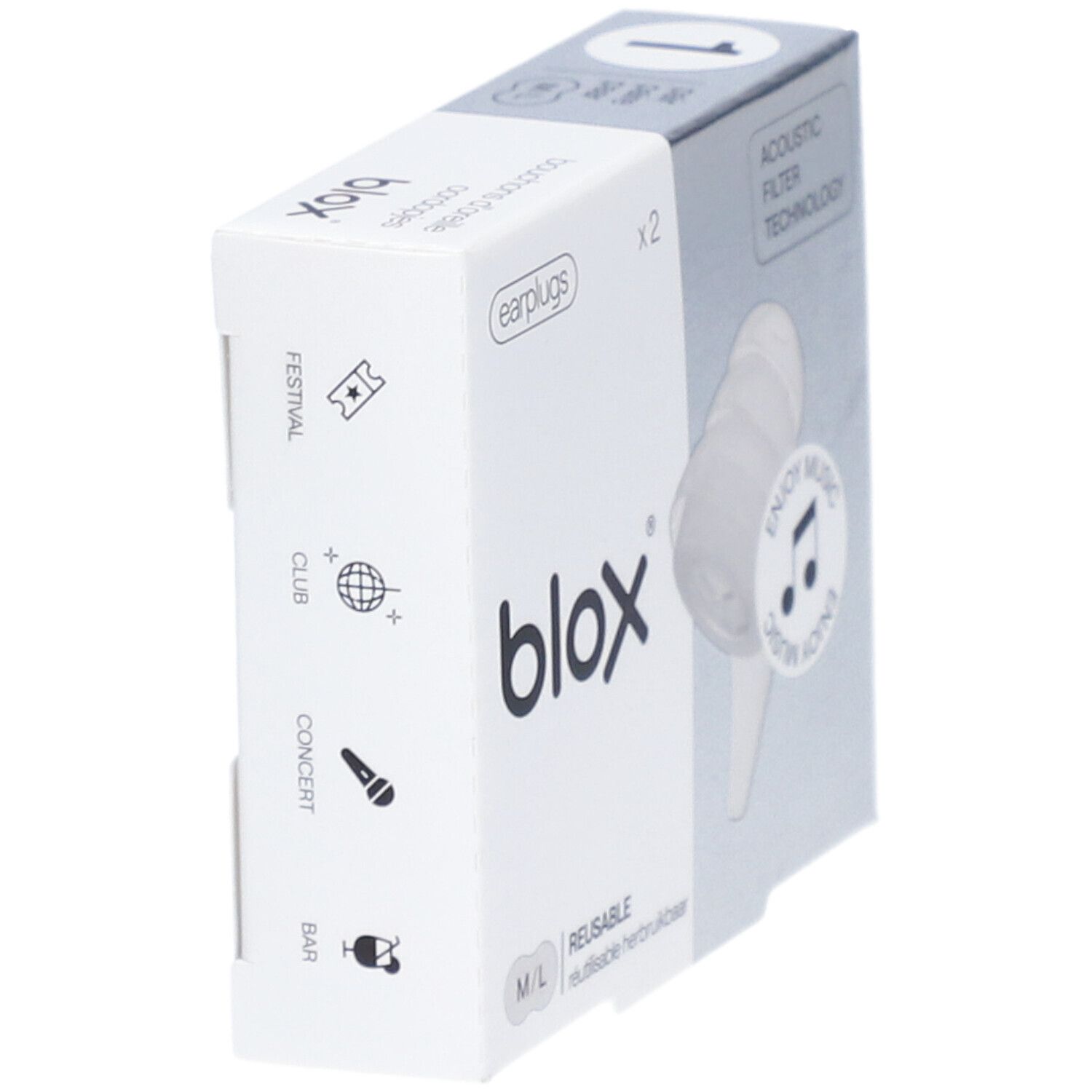 Blox Xperience Music Bouchons Oreille Transparent