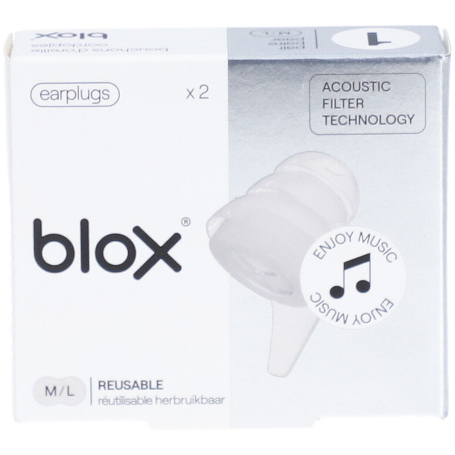 Blox Xperience Music Bouchons Oreille Transparent