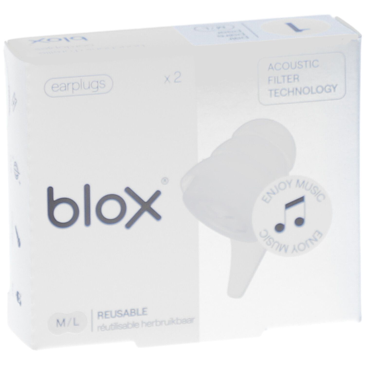 BLOX Music - Bouchons d'oreille avec filtre acoustique - Concert