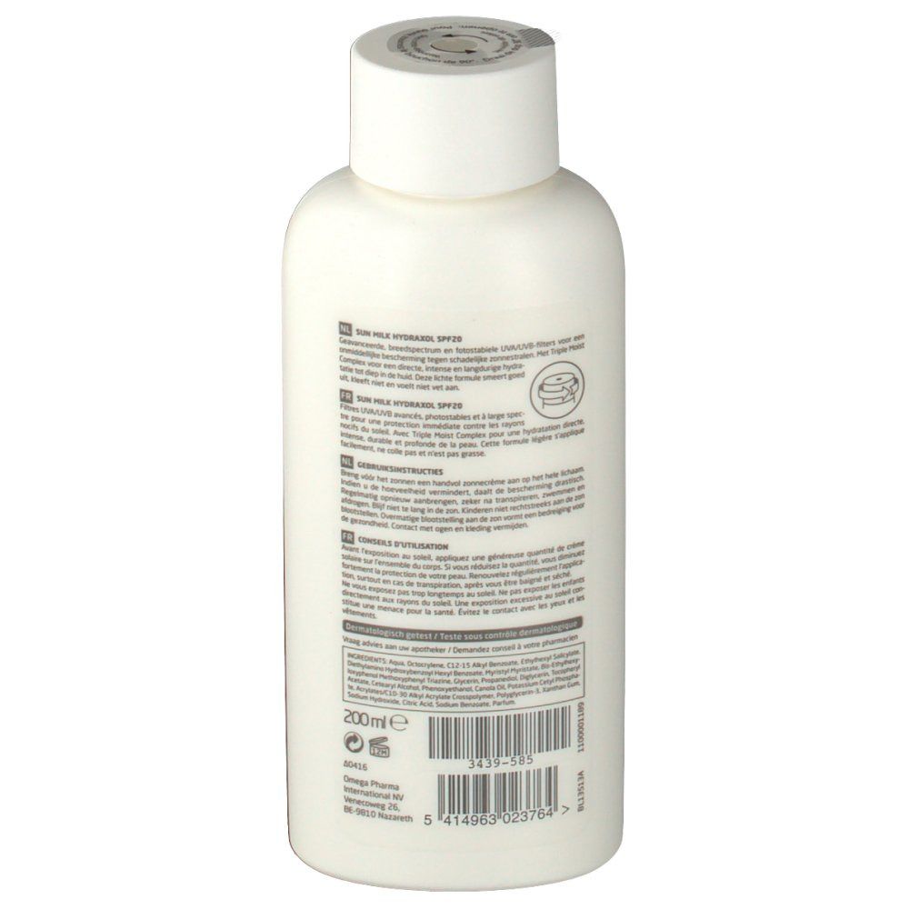 Bodysol Hydraxol Lait Solaire SPF20