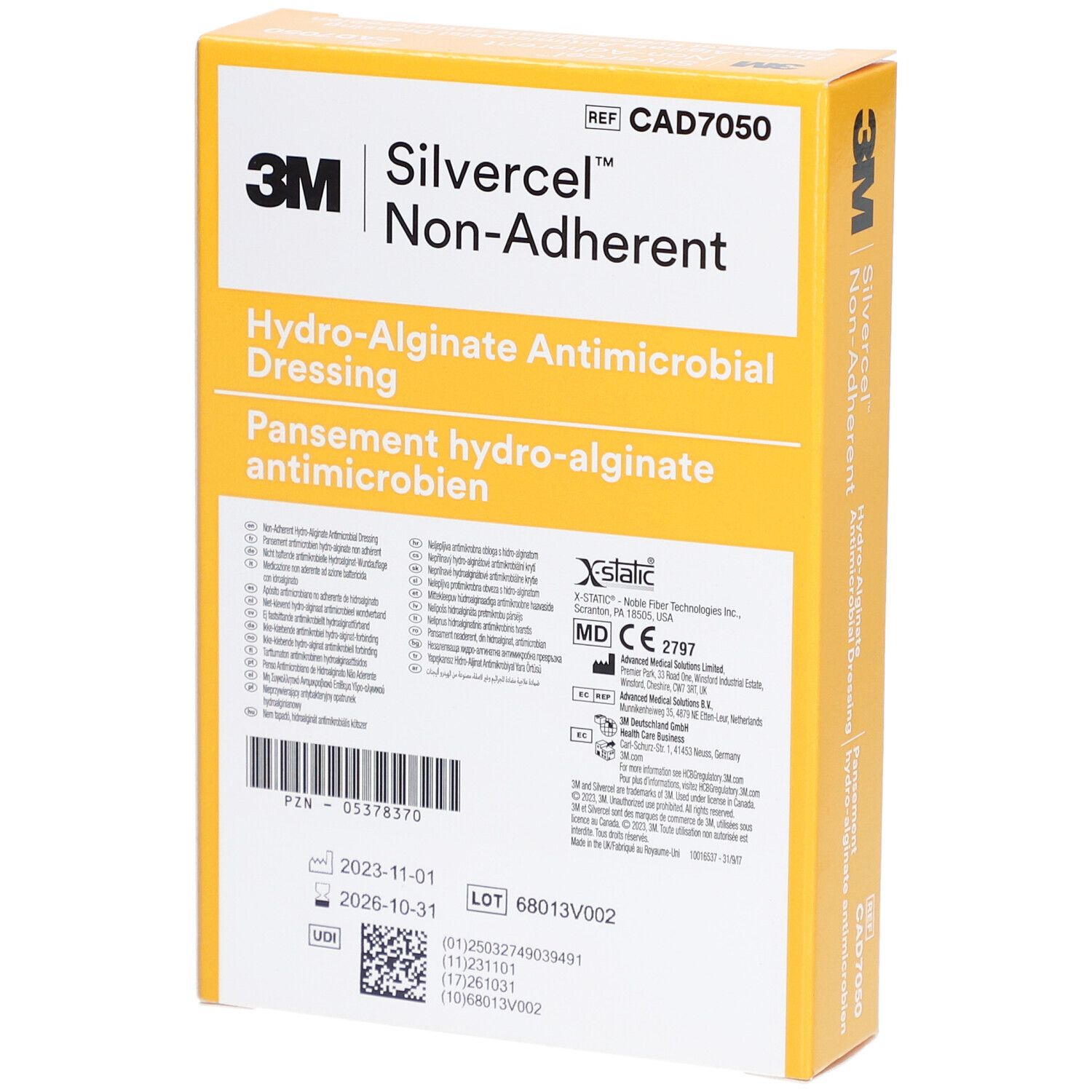 Silvercel® Pansement non-adhérent à l'argent 5 x 5 cm