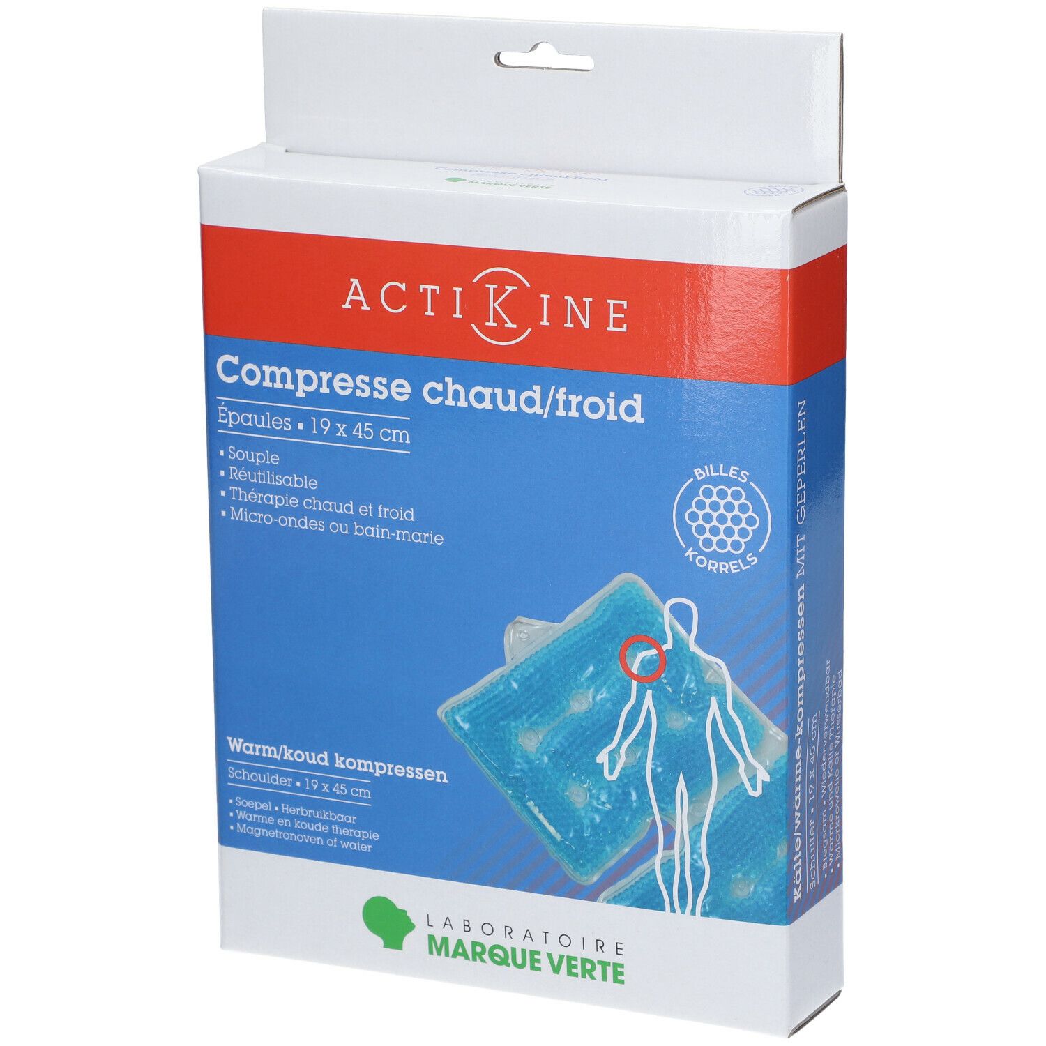 Laboratoire Marque Verte Compresse Chaud/Froid Épaule 45 x 19 cm