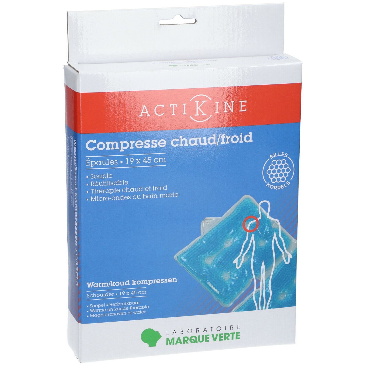 Laboratoire Marque Verte Compresse Chaud/Froid Épaule 45 x 19 cm