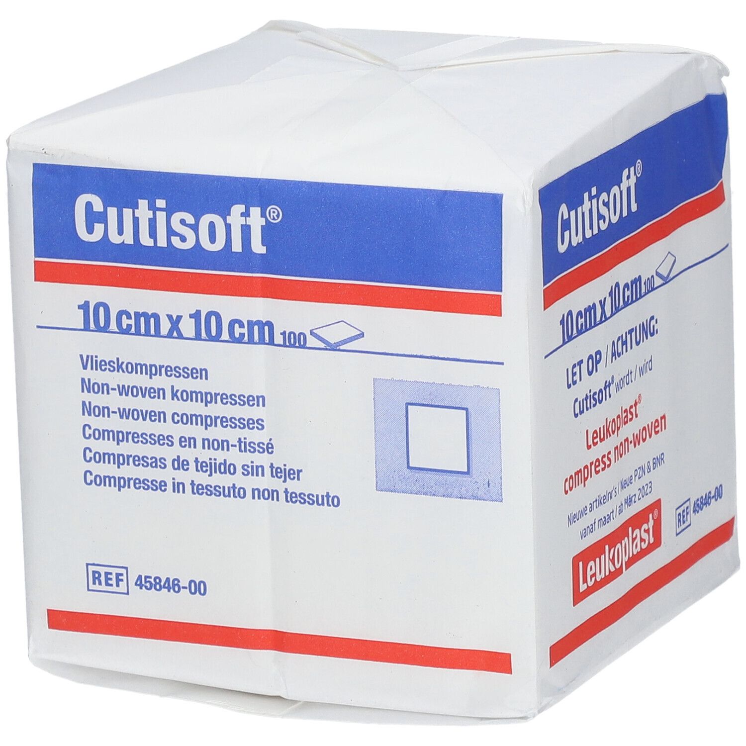 Cutisoft® Compresses en non-tissé non stériles 10 cm x 10 cm