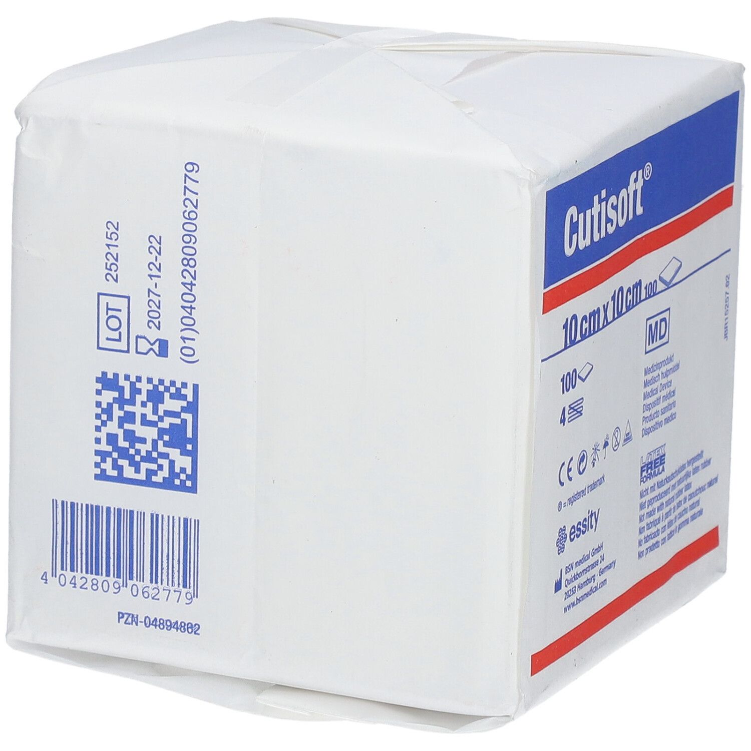 Cutisoft® Compresses en non-tissé non stériles 10 cm x 10 cm
