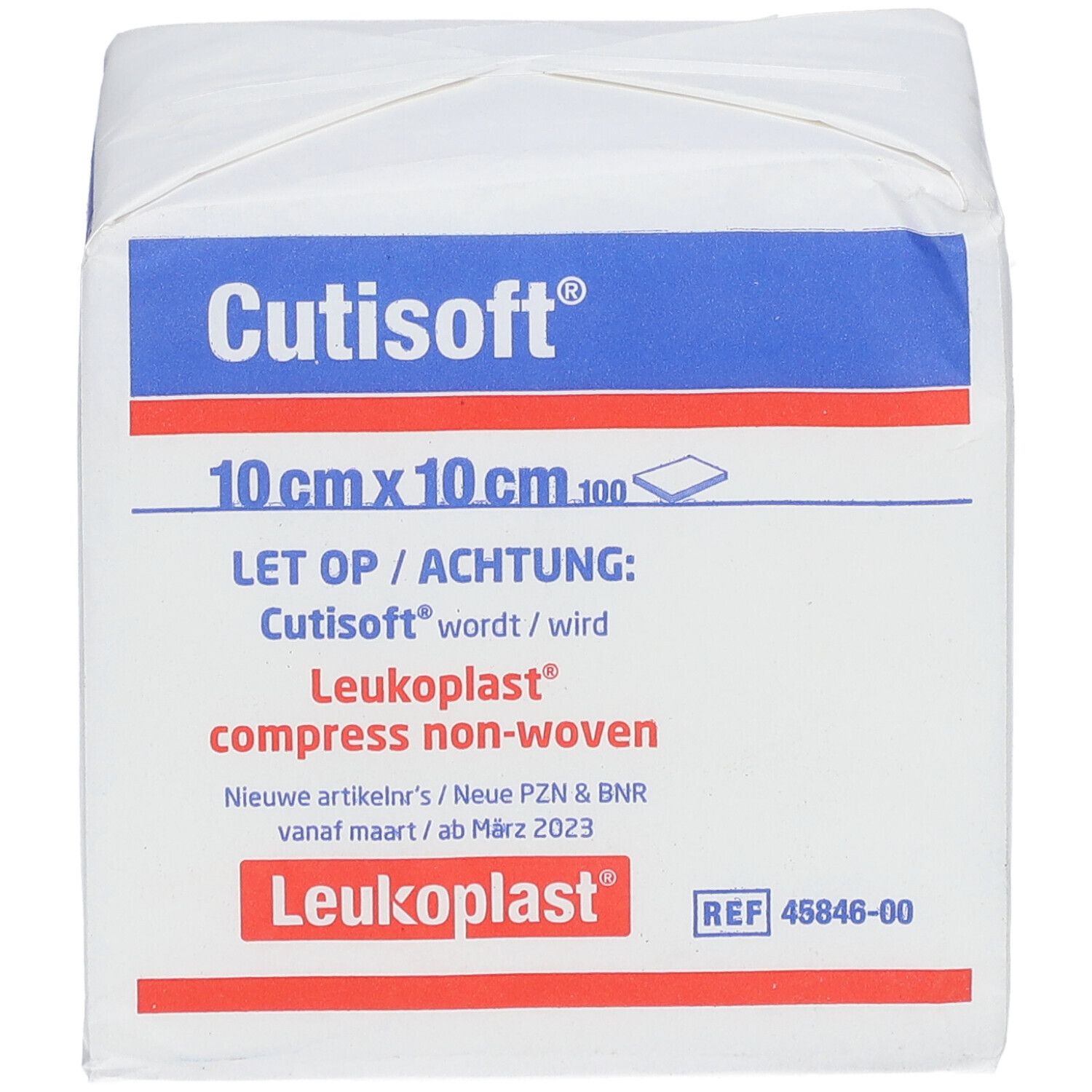 Cutisoft® Compresses en non-tissé non stériles 10 cm x 10 cm