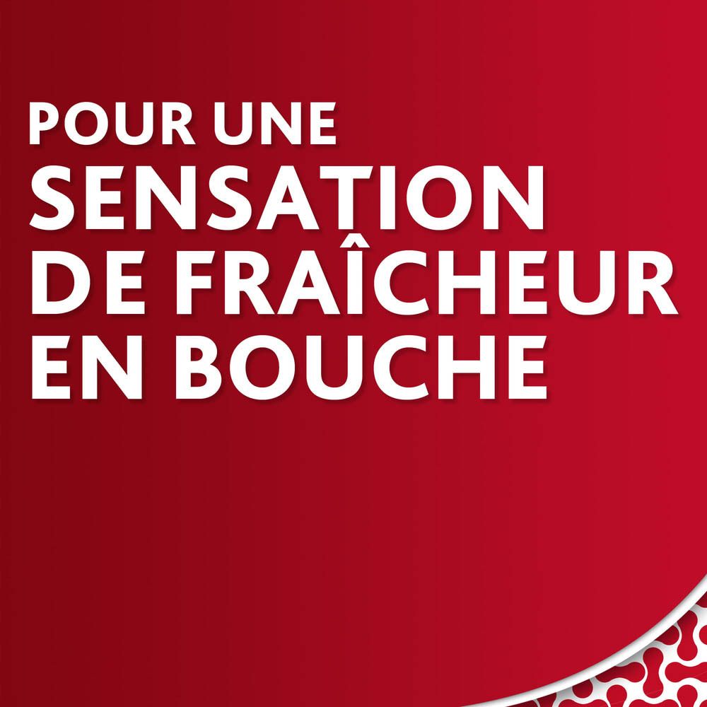 Texte sur fond rouge : 1 personne sur 3 a des saignements de gencives.