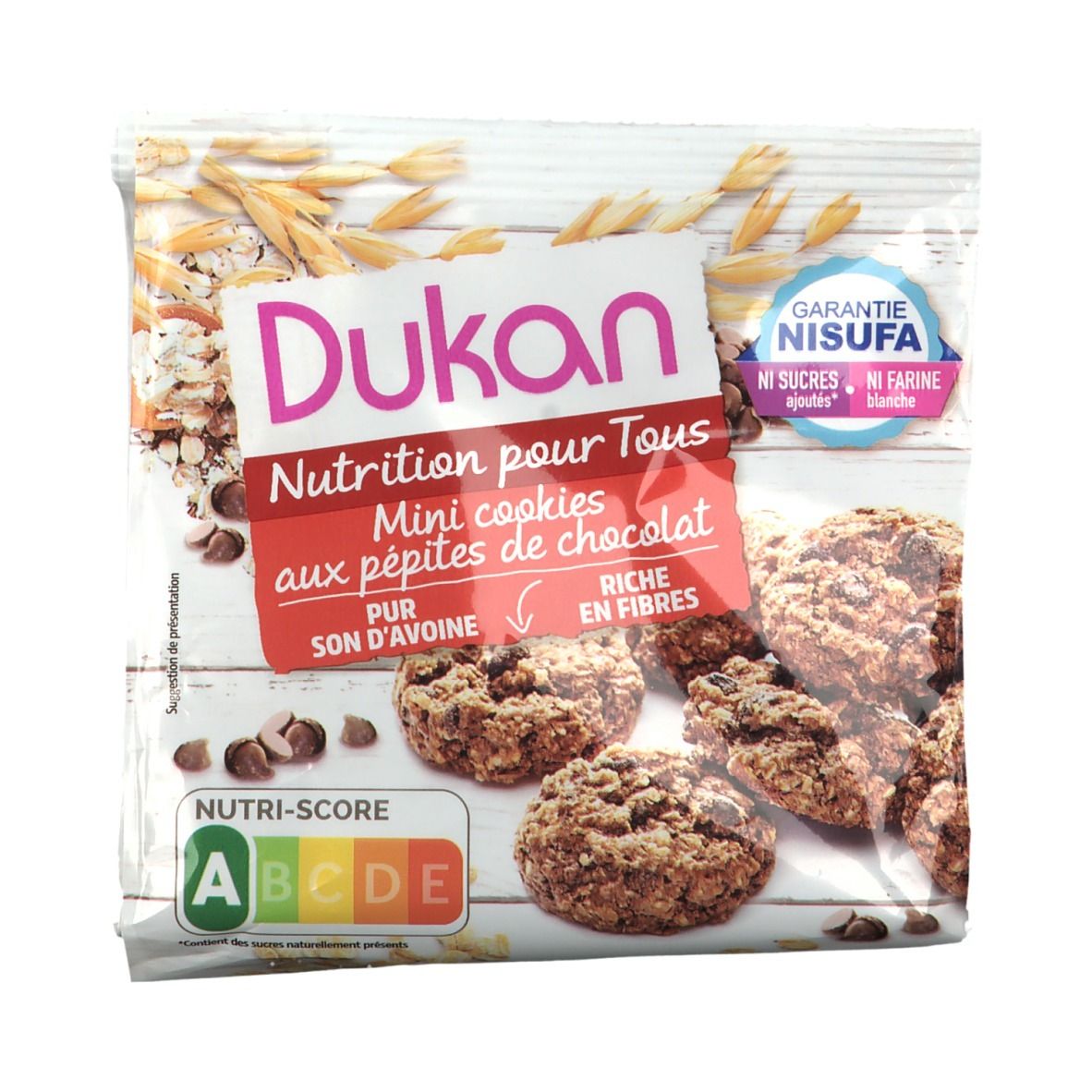 Dukan Cookies aux pépites de chocolat sans sucres ajoutés 