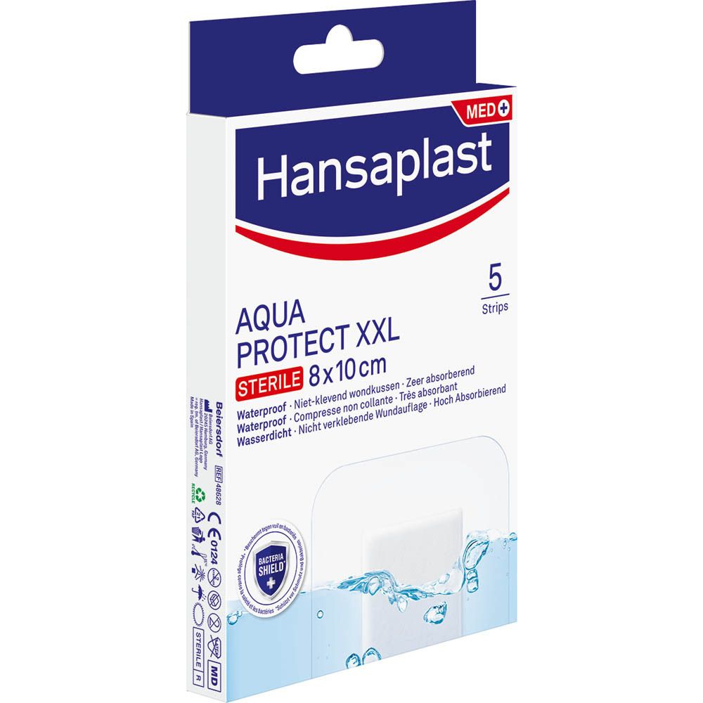 Hansaplast Aquaprotect XXL Stérile 8 x 10 cm