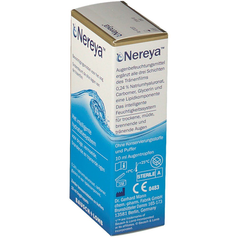 Baush & Lomb Nereya® Solution lubrifiante ophtalmique