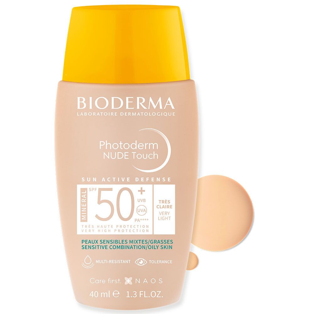 BIODERMA Photoderm NUDE Touch Wet SPF50+ Teinte Très Claire