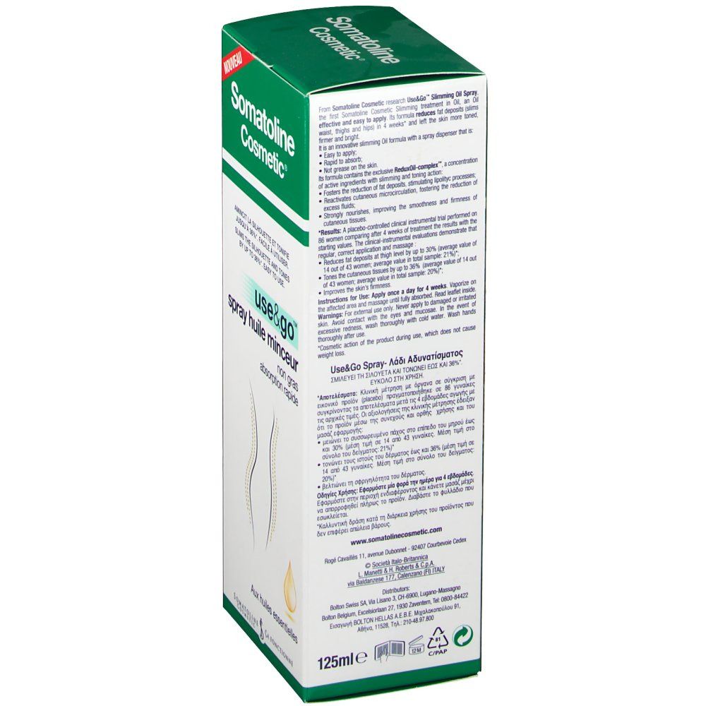 Somatoline Cosmetic Use & Go Spray Huile Minceur