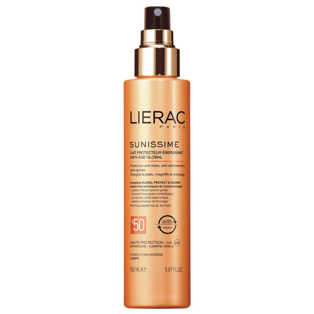 LIERAC Sunissime Lait Protecteur Énergisant Anti-âge Global SPF50