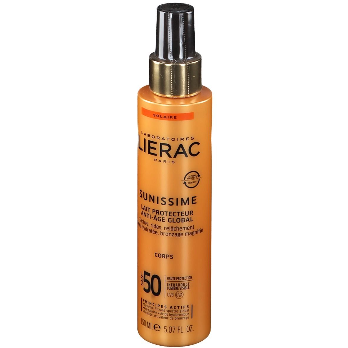 LIERAC Sunissime Lait Protecteur Énergisant Anti-âge Global SPF50