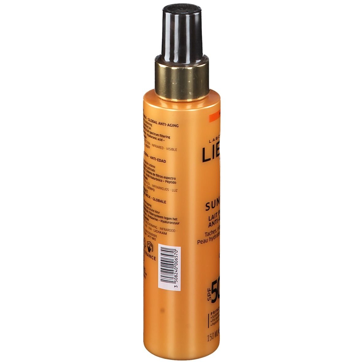 LIERAC Sunissime Lait Protecteur Énergisant Anti-âge Global SPF50