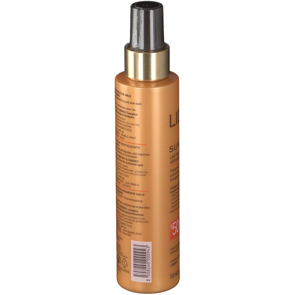 LIERAC Sunissime Lait Protecteur Énergisant Anti-âge Global SPF50