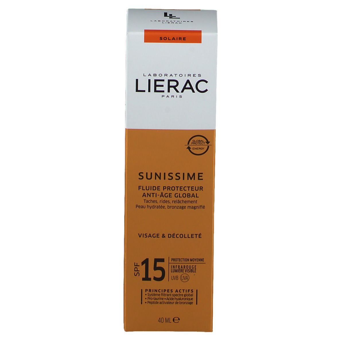 Lierac Sunissime Fluide Protecteur énergissant anti-âge global SPF15