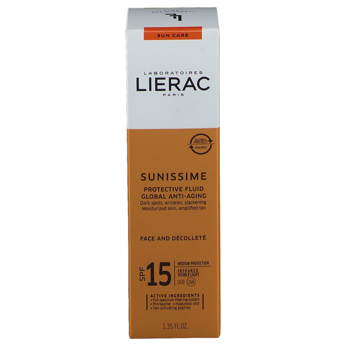 Lierac Sunissime Fluide Protecteur énergissant anti-âge global SPF15