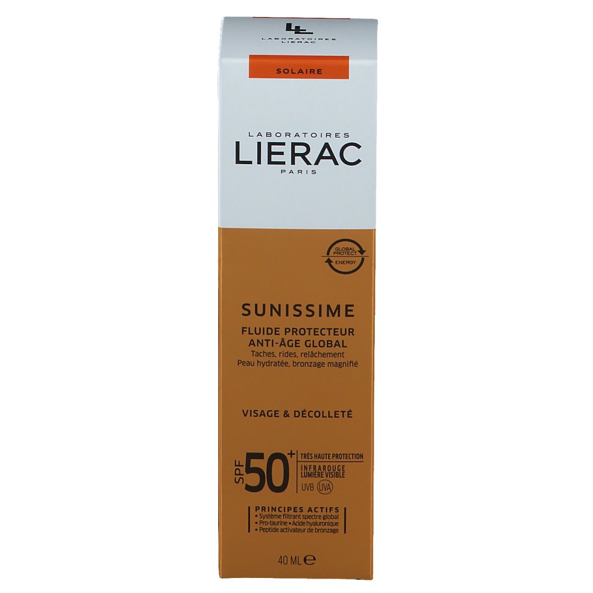 Lierac Sunissime Fluide Protecteur énergisant anti-âge global SPF50+
