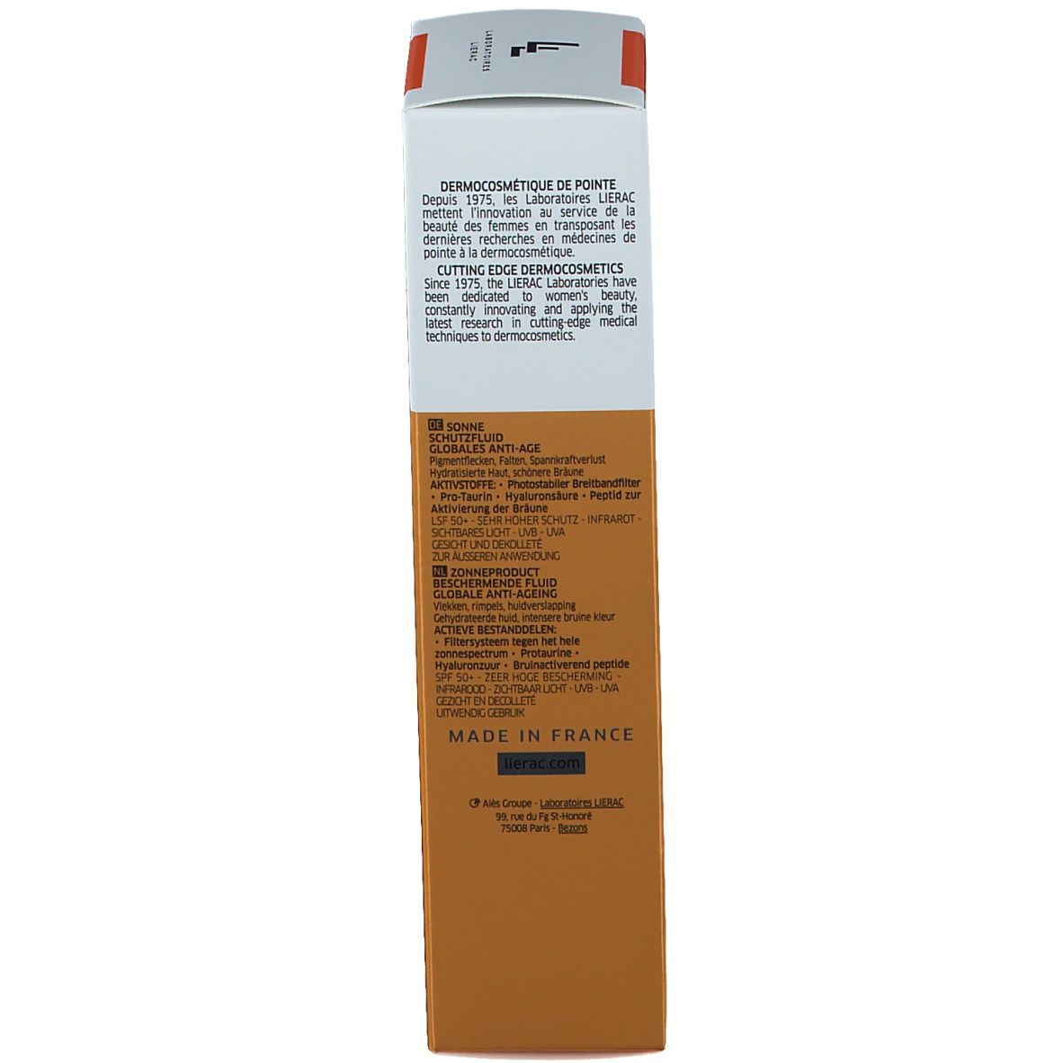 Lierac Sunissime Fluide Protecteur énergisant anti-âge global SPF50+
