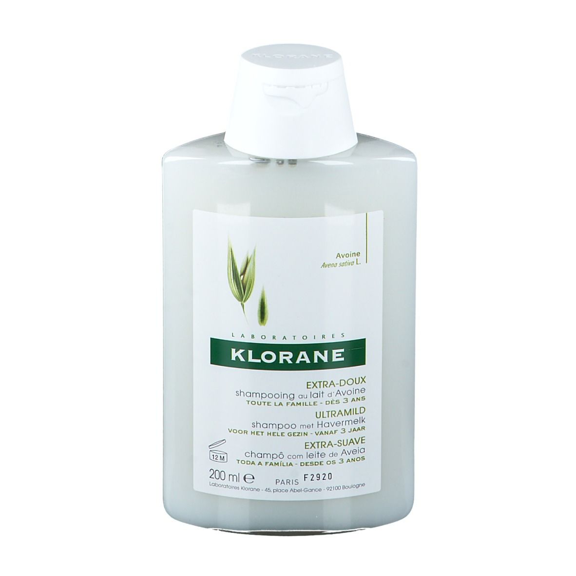 Klorane Shampooing Extra-Doux au Lait d'Avoine