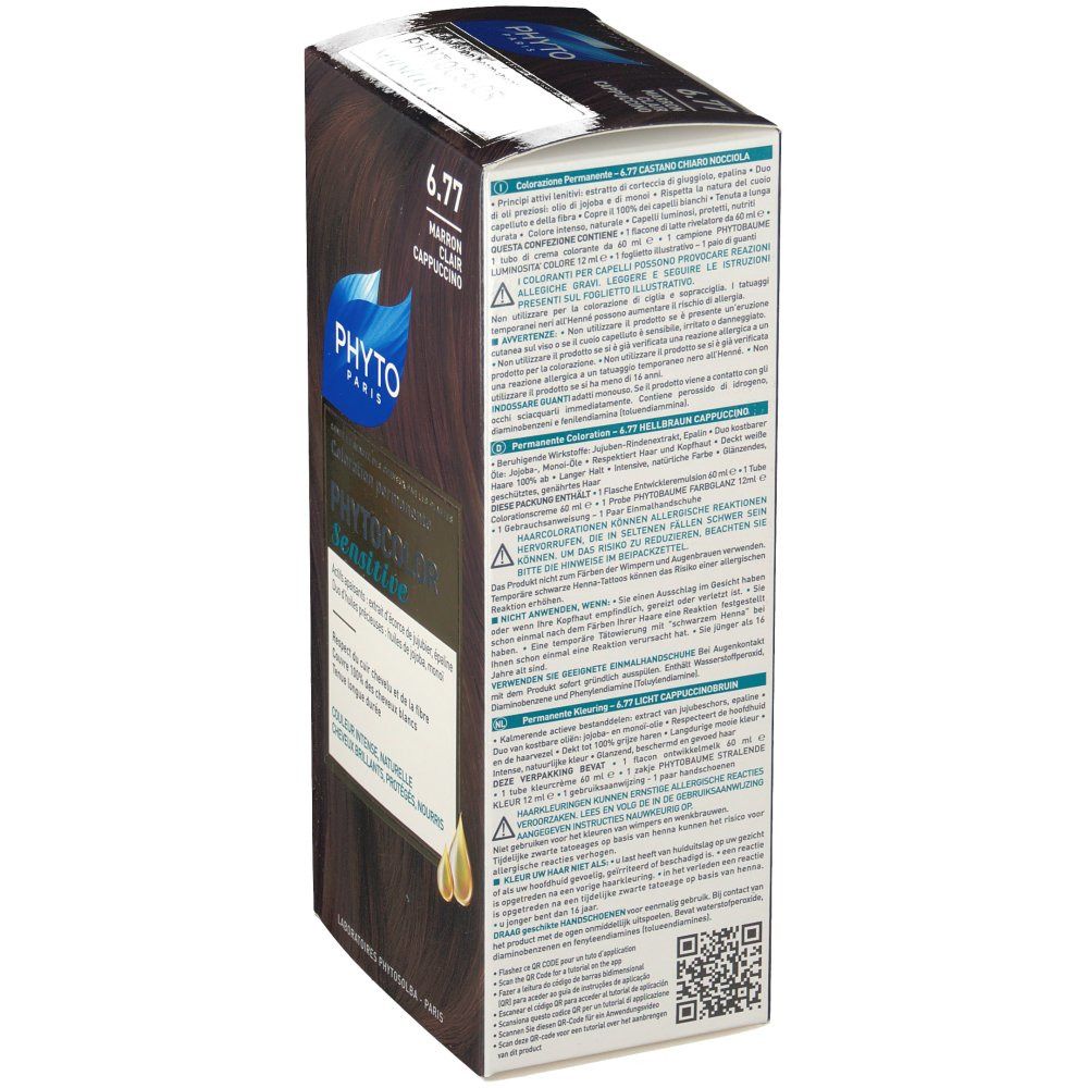 Phyto Phytocolor Sensitive 6,77 Marron Clair cappuccino