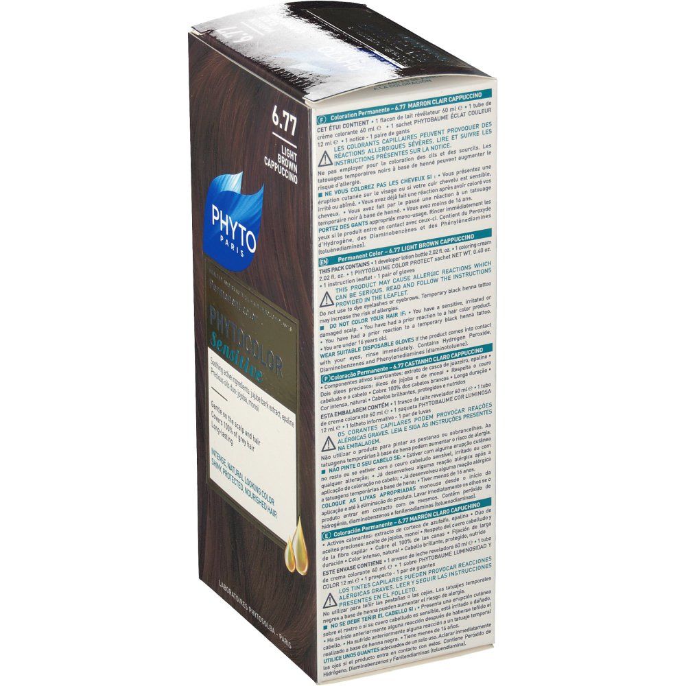 Phyto Phytocolor Sensitive 6,77 Marron Clair cappuccino