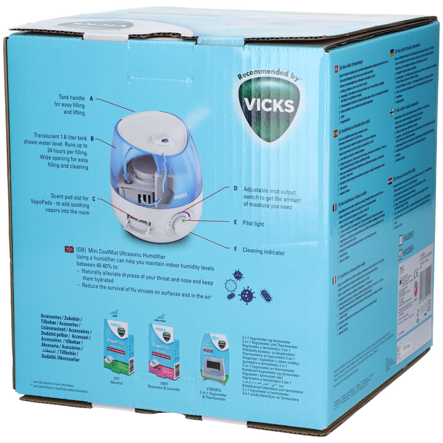 Vicks® Humidificateur Mini Cool Mist VUL520E4
