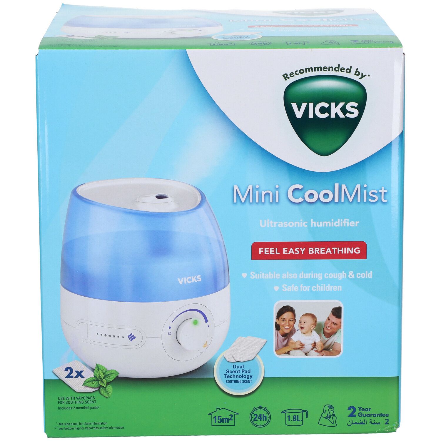 Vicks® Humidificateur Mini Cool Mist VUL520E4