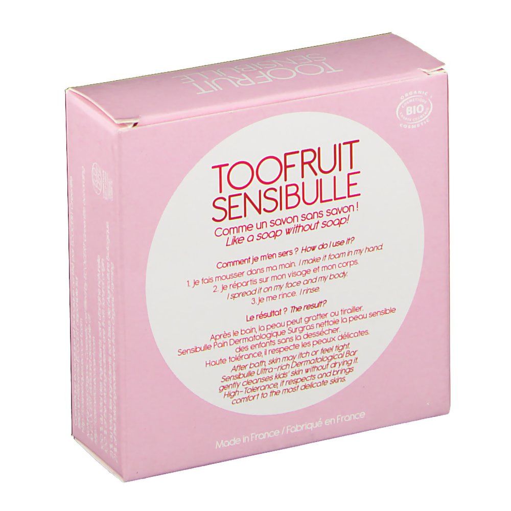 Toofruit Sensibulle Savon Framboise/Fraise