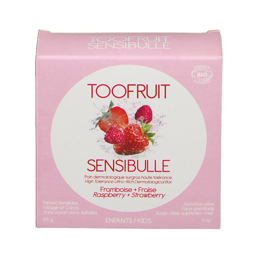 Toofruit Sensibulle Savon Framboise/Fraise