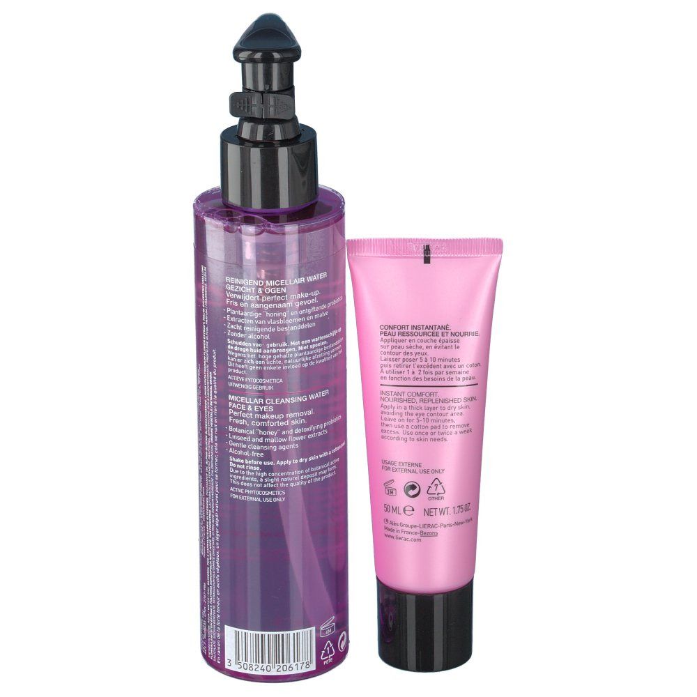 LIERAC Masque confort + Démaquillant douceur