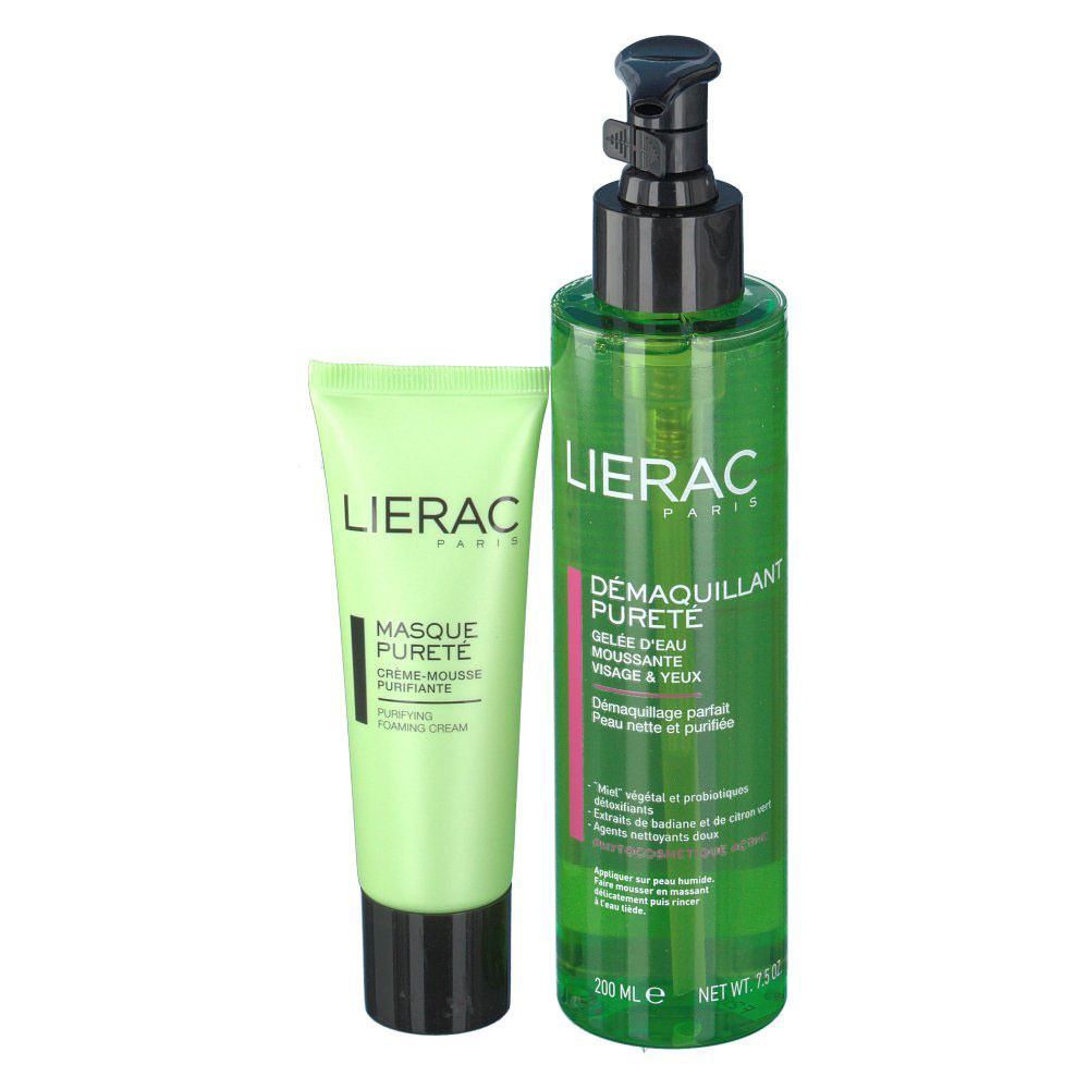 LIERAC Masque pureté + Démaquillant pureté