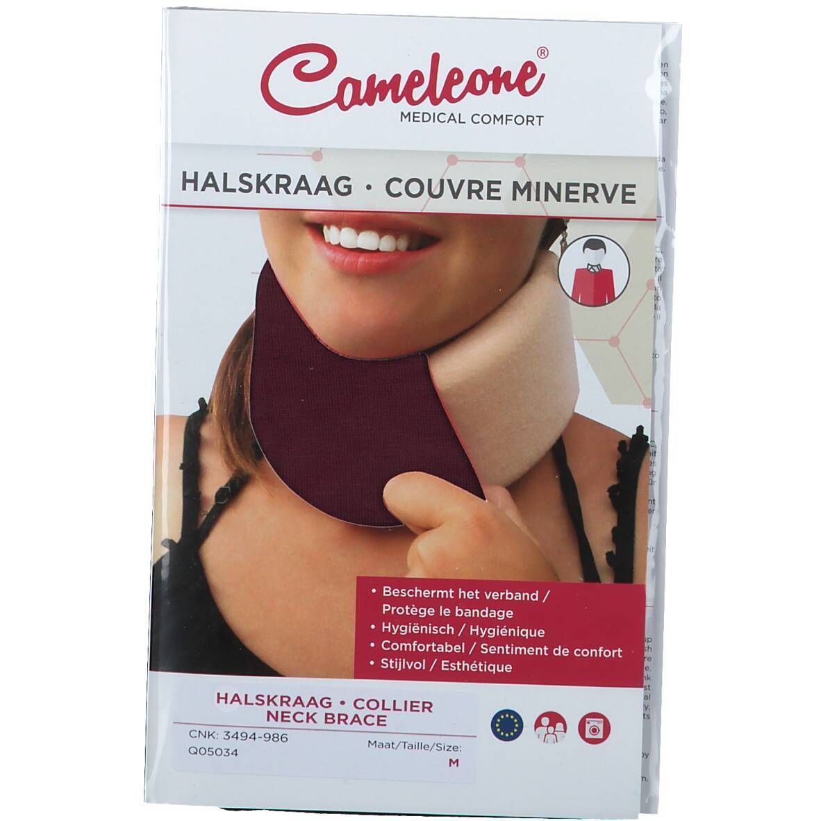 Cameleone® Couvre Minerve Collier Vin rouge M