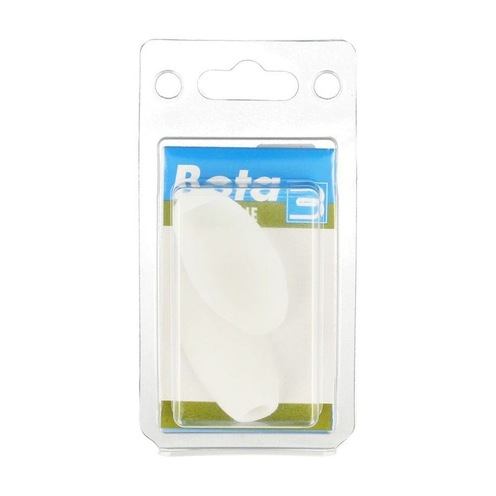 Deux protecteurs d'orteils blancs dans un emballage blister transparent. Le logo "Bota" et "Podologie" est visible sur l'emballage.