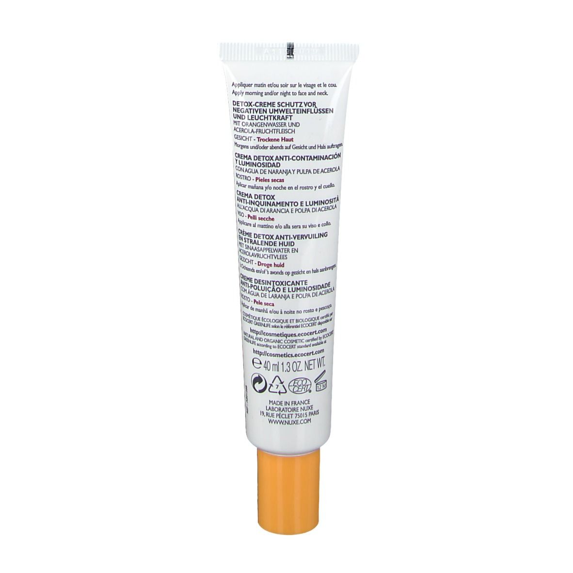Nuxe Bio Beauté® Crème détox anti-pollution et éclat