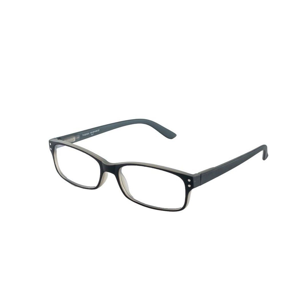 Lunettes de lecture à monture noire avec étui.