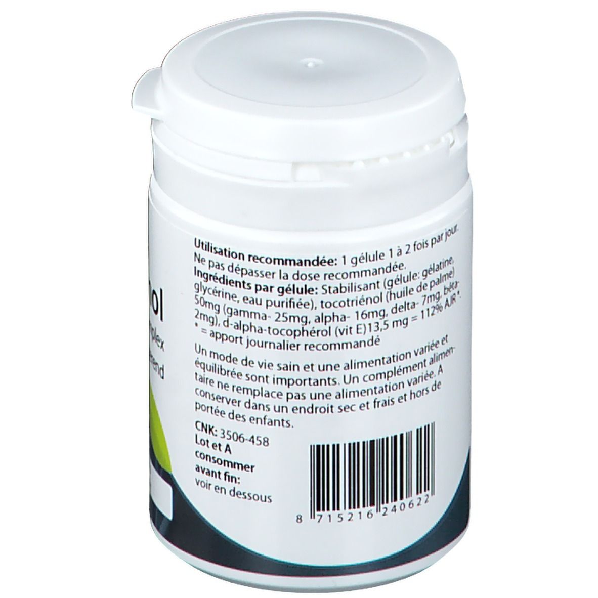 Springfield Etrinol complexe de vitamine E tocotriénols
