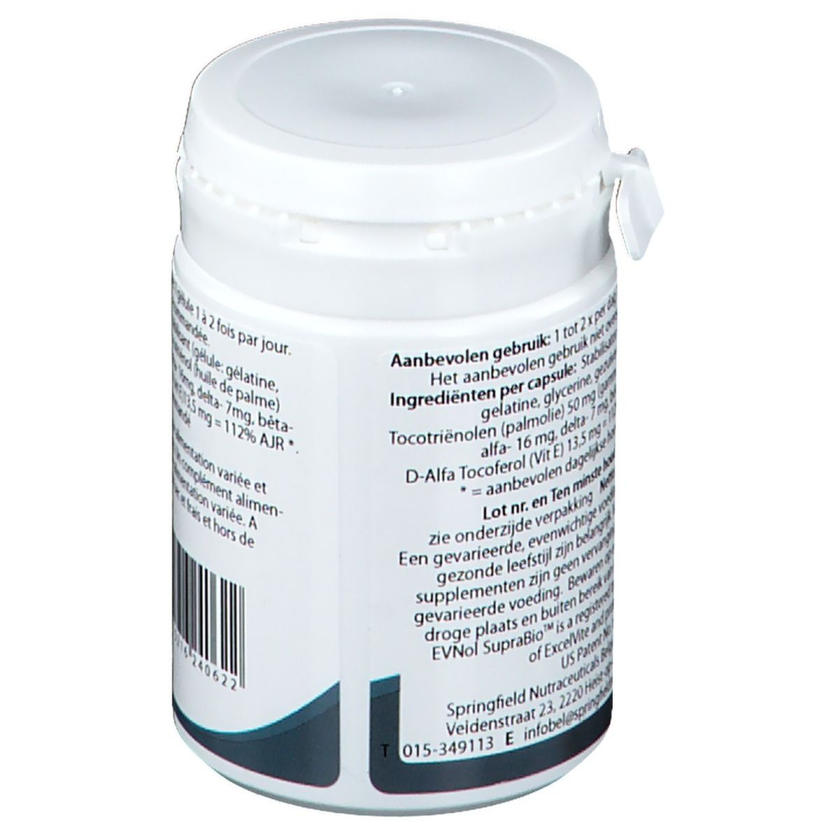 Springfield Etrinol complexe de vitamine E tocotriénols