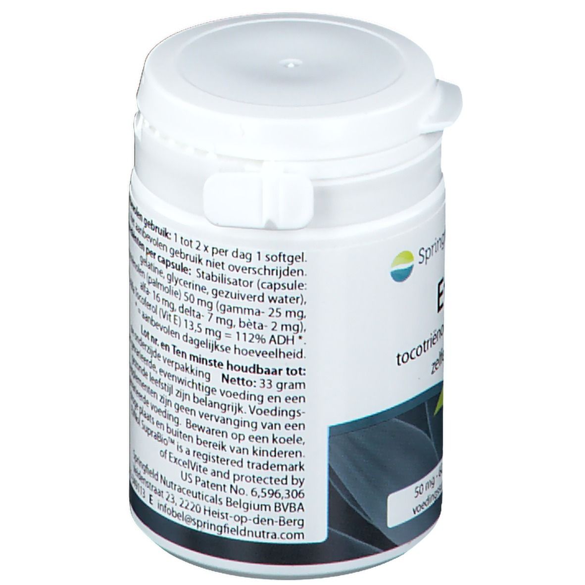 Springfield Etrinol complexe de vitamine E tocotriénols