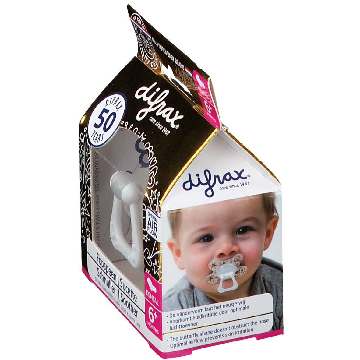  Difrax® Sucette Dental d'Or 6+ mois