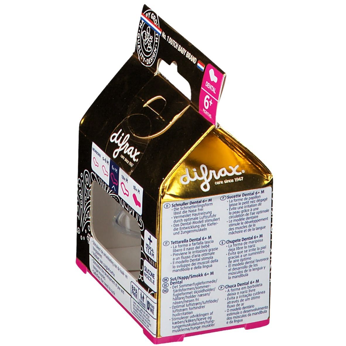  Difrax® Sucette Dental d'Or 6+ mois