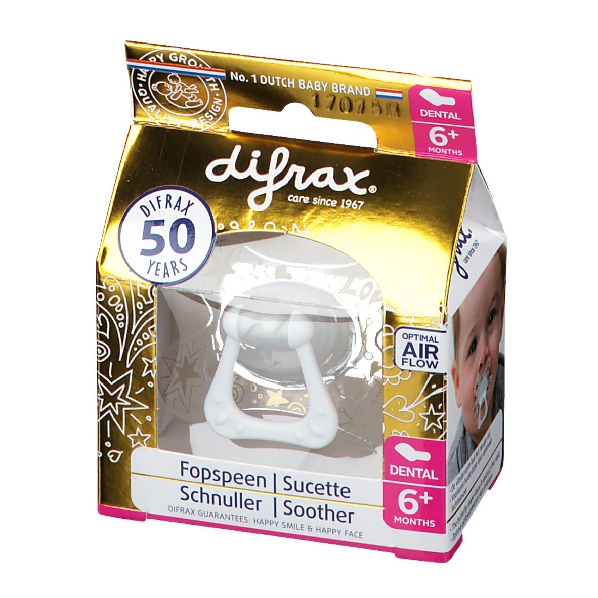  Difrax® Sucette Dental d'Or 6+ mois
