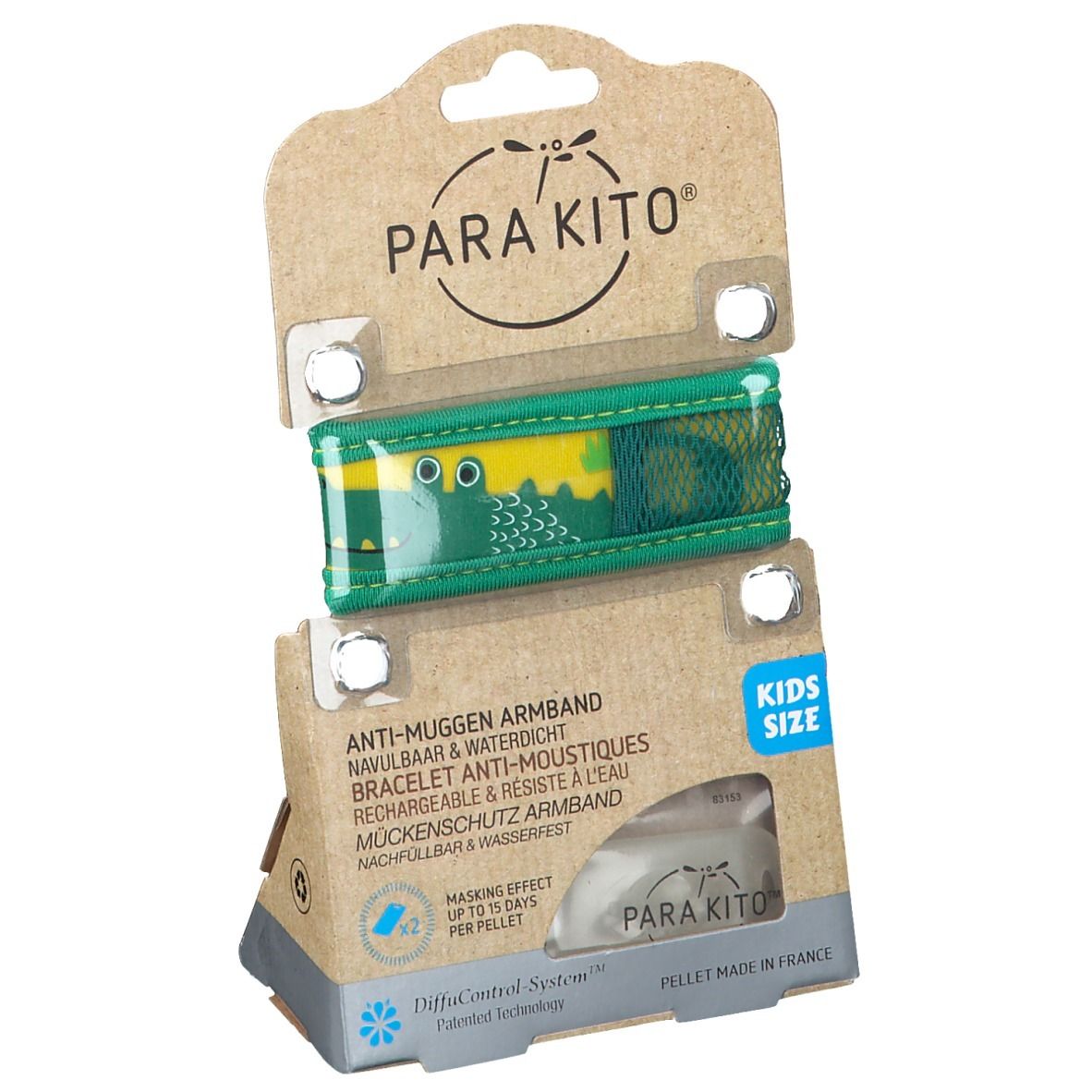 PARA KITO™ Kids Bracelet anti-moustiques Crocodile