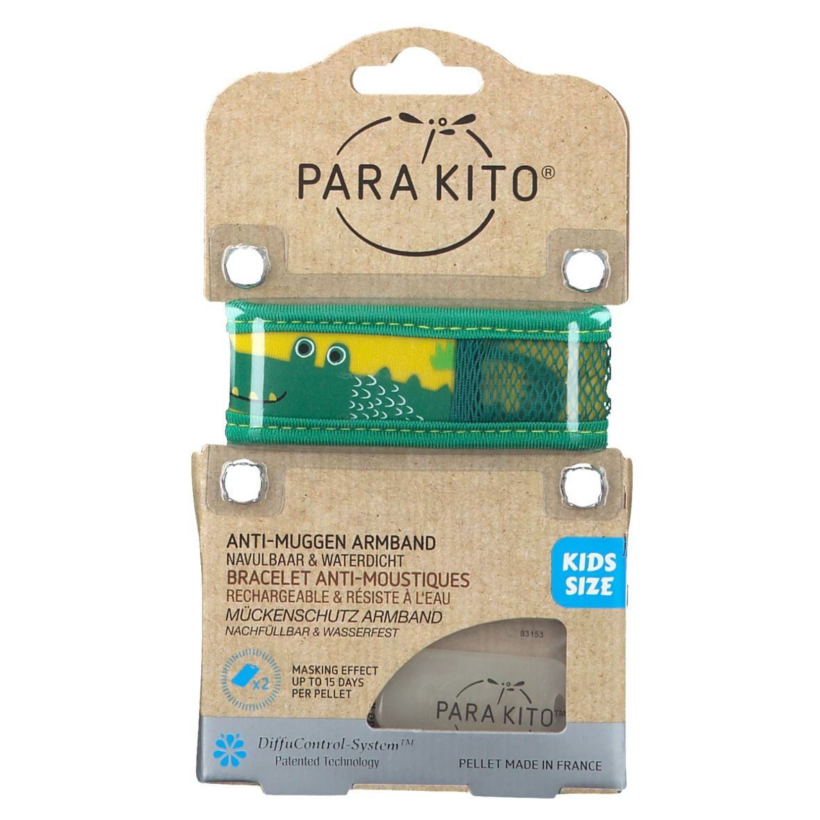PARA KITO™ Kids Bracelet anti-moustiques Crocodile