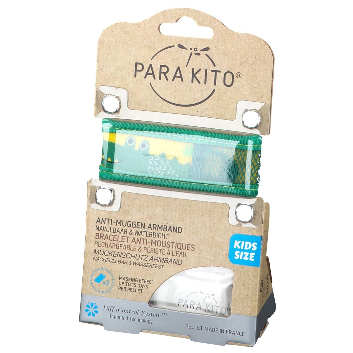 PARA KITO™ Kids Bracelet anti-moustiques Crocodile